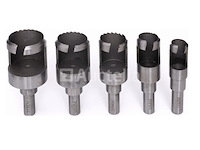 Set van 10 bits met doppen/gaten 15-35 mm kraft&dele - afbeelding 3 van  3
