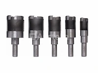 Set van 10 bits met doppen/gaten 15-35 mm kraft&dele - afbeelding 2 van  3