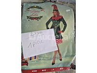 Set van 10 kerstjutte-zakken - nieuw santa claus bag deluxe model - nieuw set van 10 pakjes kerstelfenpantoffels - nieuw set van 3 kerstsjaals - nieuw verbluffend pixiekostuum - gloednieuwe maat s prachtig pixiekostuum - nieuwe maat m set van 19 grote feeststickers diverse ontwerpen - nieuw - afbeelding 6 van  7