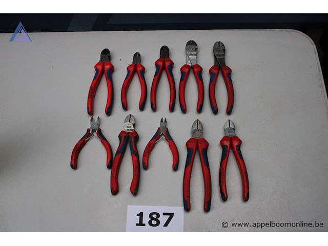 Set van 10 tangen knippex - diverse maten - afbeelding 1 van  3