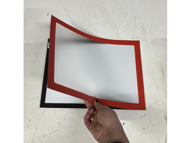 Set van 10 toonbankmatjes a4 rood - afbeelding 2 van  2