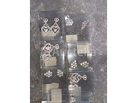 Set van 11 luxe oorbellendoosjes - nieuw set van 11 diverse sieradendoosjes - nieuw lot van 75 diverse sieradenpakketten - gloednieuw - afbeelding 1 van  6