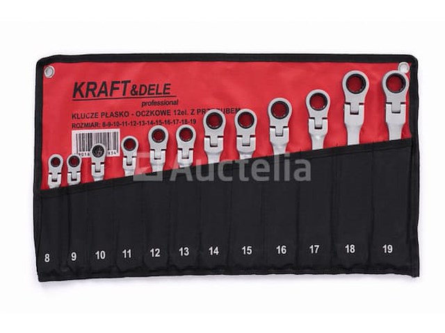 Set van 12 open-end ratelsleutels (8-19 mm) kraft&dele - afbeelding 1 van  3