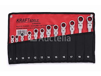 Set van 12 open-end ratelsleutels (8-19 mm) kraft&dele - afbeelding 1 van  3