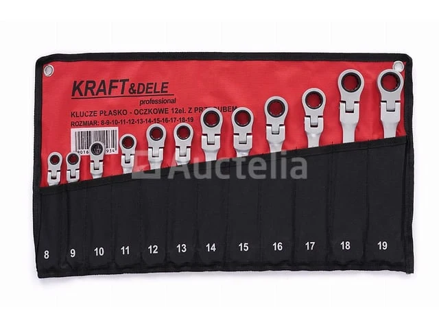 Set van 12 open-end ratelsleutels (8-19 mm) kraft&dele - afbeelding 1 van  3