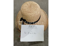 Set van 12 strohoeden - gloednieuwe set van 8 strohoeden - gloednieuw lot van 4 strohoeden - nieuwe partij van 18 strohoeden - nieuwe partij van 16 diverse strohoeden - nieuw - afbeelding 2 van  5