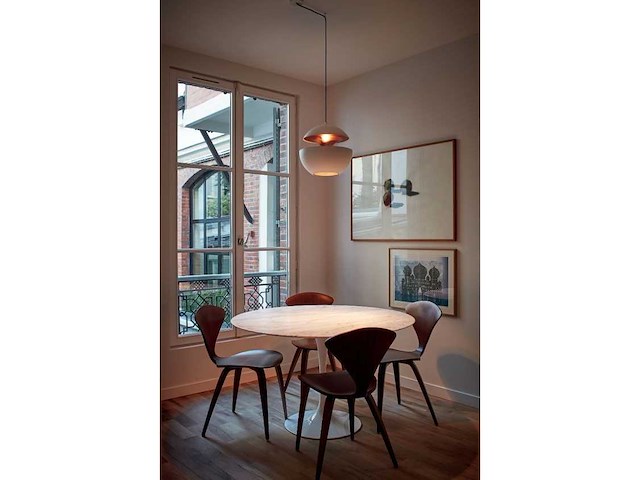 Set van 12 sun-lampen 25 cm - wit en goud - afbeelding 4 van  5