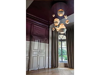 Set van 12 sun-lampen 25 cm - wit en goud - afbeelding 5 van  5