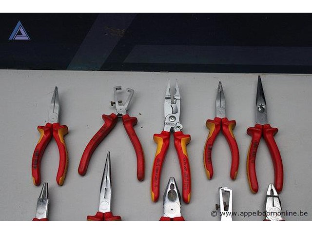Set van 12 tangen - diverse types - afbeelding 2 van  2