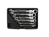 Set van 12 vlakme/racagnac sleutels 8-19 mm kraft&dele - afbeelding 3 van  3