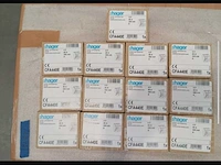 Set van 13 hager 4p 40 a – 300 ma type a rcd (13x)