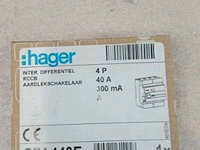 Set van 13 hager 4p 40 a – 300 ma type a rcd (13x) - afbeelding 2 van  3