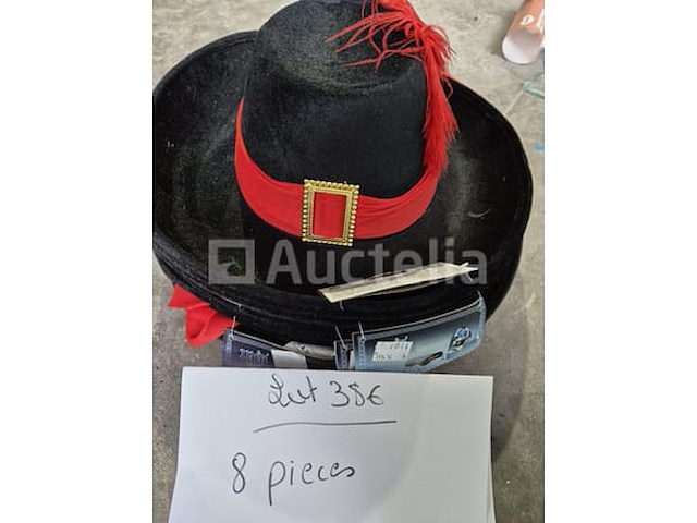 Set van 15 musketiershoeden - nieuw set van 8 musketiershoeden - nieuw set van 14 musketierhoeden - nieuw set van 5 musketiers hoeden - nieuw set van 3 dartagnan hoeden - nieuw set van 5 zorro-hoeden - nieuw - afbeelding 2 van  6