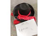 Set van 15 musketiershoeden - nieuw set van 8 musketiershoeden - nieuw set van 14 musketierhoeden - nieuw set van 5 musketiers hoeden - nieuw set van 3 dartagnan hoeden - nieuw set van 5 zorro-hoeden - nieuw - afbeelding 4 van  6