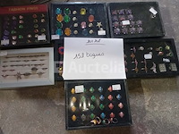 Set van 152 ringen - nieuwe diverse modellen set van 19 metalen kettingen - nieuw set van 4 pakjes kettingen - nieuw - afbeelding 1 van  3