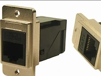 Set van 158 rj45 cat 6 schuine bulkhead-thrums – metaal (158x)