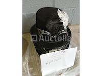 Set van 160 carnavalshoeden of andere - nieuw set van 22 harde kartonnen cowboyhoeden - nieuw set van 11 boerencarnavalshoeden - nieuw set van 7 jester carnival-hoeden - nieuw set van 6 carnavalshoeden - nieuw set van 13 schuimen kermishoeden in verschillende kleuren - nieuw - afbeelding 1 van  6