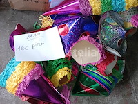 Set van 160 carnavalshoeden of andere - nieuw set van 22 harde kartonnen cowboyhoeden - nieuw set van 11 boerencarnavalshoeden - nieuw set van 7 jester carnival-hoeden - nieuw set van 6 carnavalshoeden - nieuw set van 13 schuimen kermishoeden in verschillende kleuren - nieuw - afbeelding 2 van  6