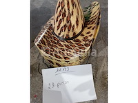 Set van 160 carnavalshoeden of andere - nieuw set van 22 harde kartonnen cowboyhoeden - nieuw set van 11 boerencarnavalshoeden - nieuw set van 7 jester carnival-hoeden - nieuw set van 6 carnavalshoeden - nieuw set van 13 schuimen kermishoeden in verschillende kleuren - nieuw - afbeelding 4 van  6