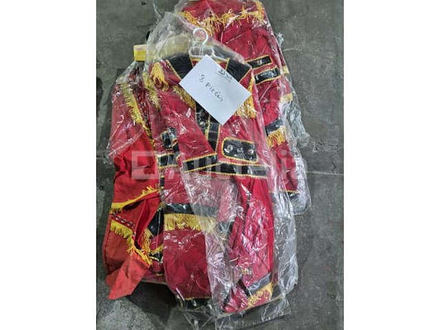 Set van 18 diverse carnavalskostuums - nieuw set van 7 diverse kinderkermiskostuums - nieuw set van 3 volwassen woensdagcarnavalskostuums - nieuw set van 11 kids cowboy carnival kostuums - nieuw set van 9 indian carnival kids kostuums - nieuw set van 8 kinderkermiskostuums - nieuw - afbeelding 1 van  8