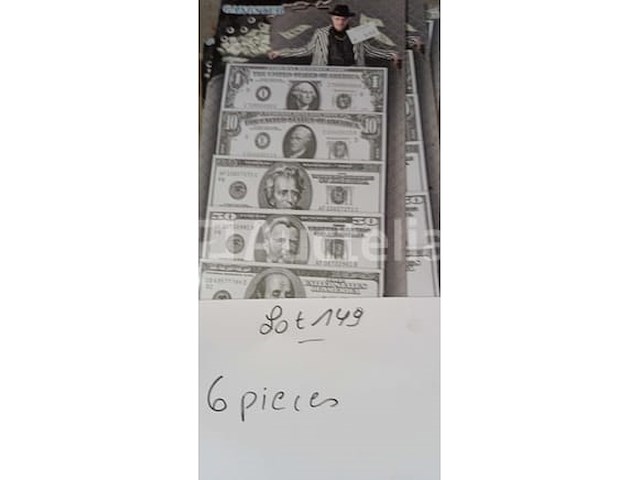 Set van 18 pakjes nepkunstgebitten - nieuw set van 60 pakjes nep vingerknipsels stuffing and catches - nieuw set van 12 pakjes tribale lange handschoenen - nieuw set van 6 pakjes namaakbiljetten - gloednieuw set van 14 pakjes nep-fopspenen - nieuw set van 8 diverse riempakketten - nieuw set van 4 duivelsstaarten - nieuw set van 6 pakken van 2 carnival vikinglaarzen gaiters - nieuw - afbeelding 5 van  10