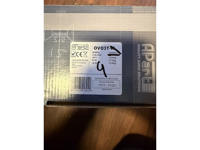 Set van 2 apart speakers ovo-3 grijs - afbeelding 5 van  5