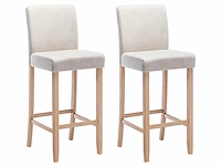 Set van 2 barkrakkjes - stof - beige - afbeelding 2 van  8