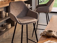 Set van 2 barstoelen amman 65cm - grijs - afbeelding 6 van  7