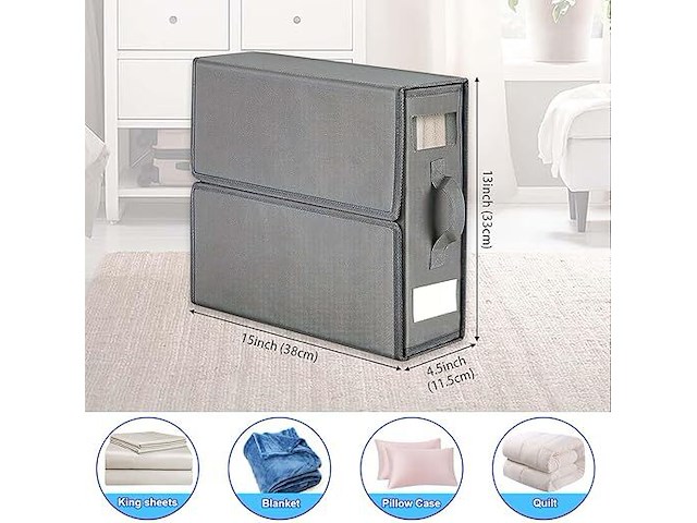 Set van 2 beddenlakenorganizers - afbeelding 1 van  2