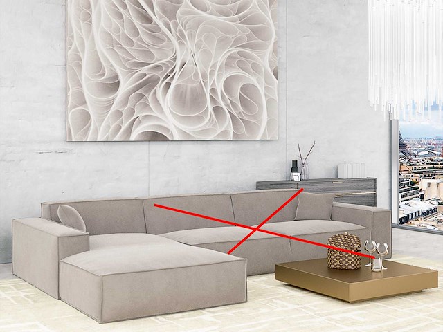 Set van 2 chaise longue - beige stof - afbeelding 1 van  5