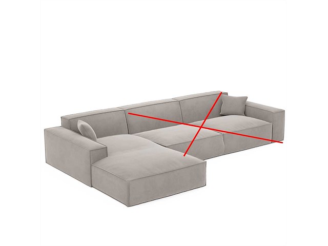 Set van 2 chaise longue - beige stof - afbeelding 2 van  5