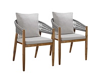 Set van 2 comfortabele fauteuils met armleuningen - afbeelding 6 van  8