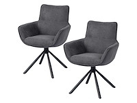 Set van 2 draaibare eetkamerstoelen - afbeelding 3 van  6