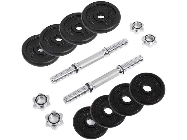 Set van 2 dumbbells: 20 kg, 30kg, 40kg, 50kg, 60kg - afbeelding 2 van  6