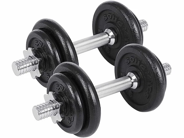 Set van 2 dumbbells: 20 kg, 30kg, 40kg, 50kg, 60kg - afbeelding 1 van  6