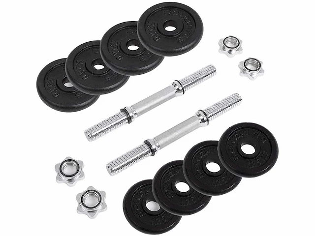 Set van 2 dumbbells: 20 kg, 30kg, 40kg, 50kg, 60kg - afbeelding 2 van  6
