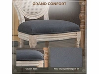 Set van 2 eetkamerstoelen - louis xvi-stijl medaillon-loungestoel - gesneden massief hout, patina - afbeelding 5 van  6