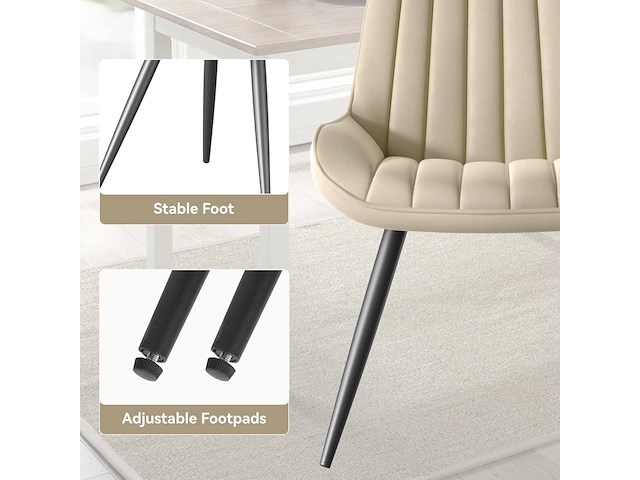 Set van 2 eetkamerstoelen - afbeelding 4 van  4