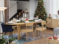 Set van 2 eikenhouten stoelen - licht hout - afbeelding 1 van  3