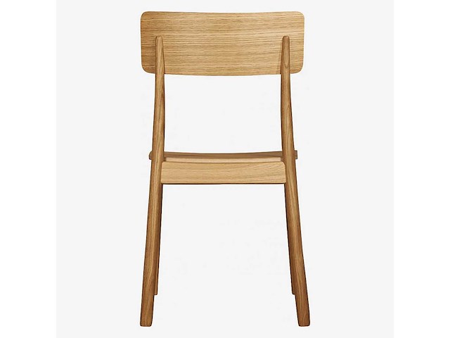 Set van 2 eikenhouten stoelen - licht hout - afbeelding 3 van  3