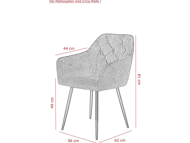 Set van 2 fauteuils, tina-stoel - vintage antraciet microvezel - afbeelding 3 van  8