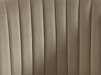 Set van 2 fluwelen en gouden metalen stoelen - beige - afbeelding 6 van  7