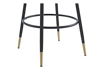 Set van 2 fluwelen en metalen barkrakkjes - beige - afbeelding 4 van  7