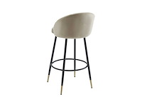 Set van 2 fluwelen en metalen barkrakkjes - beige - afbeelding 7 van  7