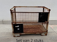Set van 2 gitterboxen c-keus 1240x835x970mm - afbeelding 5 van  10
