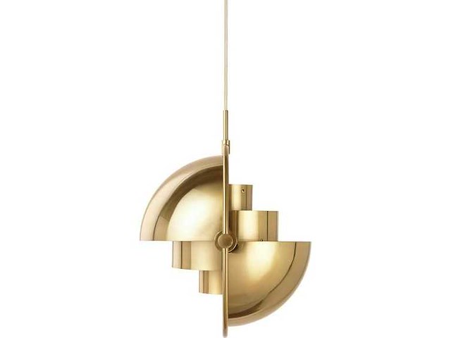 Set van 2 globulo hanglampen - goud - afbeelding 2 van  6