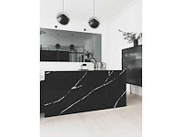 Set van 2 globulo pendellampen - zwart - zilveren stucture - afbeelding 2 van  3