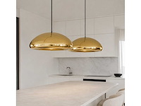 Set van 2 gulf pendellampen 40cm-goud - groot formaat