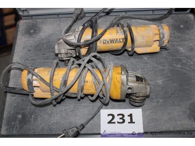 Set van 2 haakse slijpers - dewalt - dwe4207 - afbeelding 1 van  3