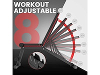 Set van 2 inklapbare gewichtsbanken, verstelbare liggende bank voor het hele lichaam - afbeelding 4 van  8